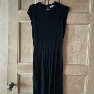 CeCe Black Knit Dress, Size M